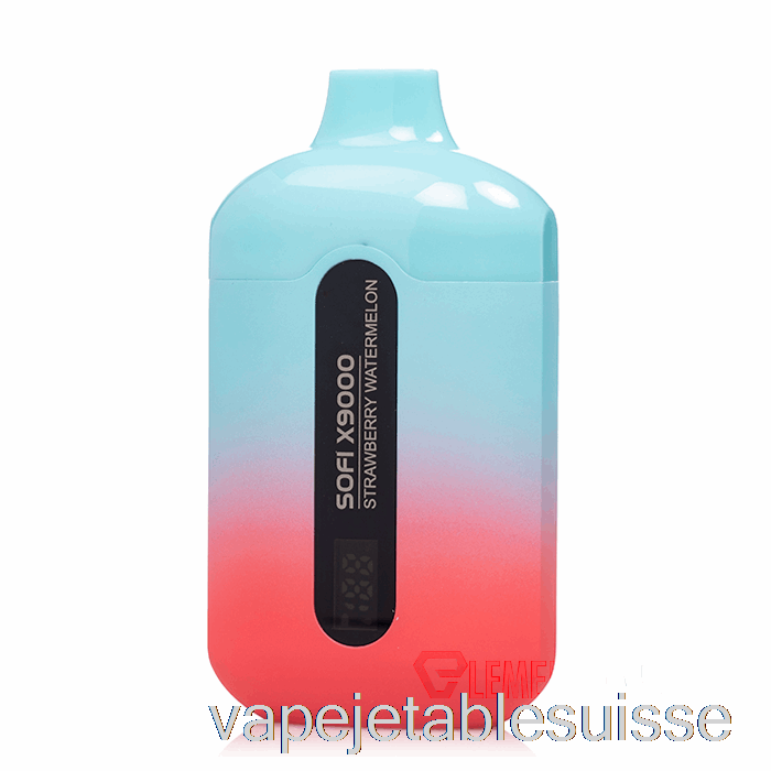 Vape Suisse Sofi X9000 0% Zéro Nicotine Smart Jetable Fraise Pastèque